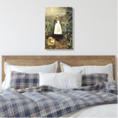 バスケット入りの女の子（オルガ・ボザンスカ） キャンバスプリント (インサイチュ (寝室))