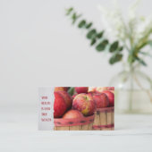 バスケット入りの赤いリンゴ 名刺 (スタンド正面)