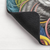 バスケット内の猫たち マウスパッド (コーナー)