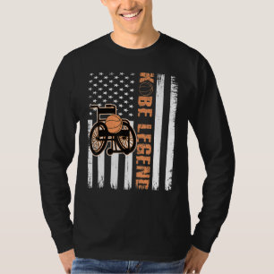 バスケット凡例ハンディキャップ車いすバスケのプレー Tシャツ
