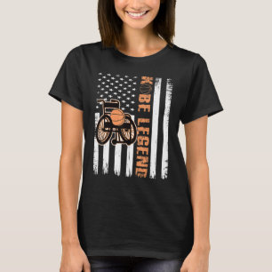 バスケット凡例ハンディキャップ車いすバスケのプレー Tシャツ