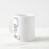 バスケット愛好家 コーヒーマグカップ (正面左)