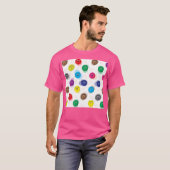 バスケット数々のボール絵文字の色のパターン – Baske Tシャツ (正面フル)