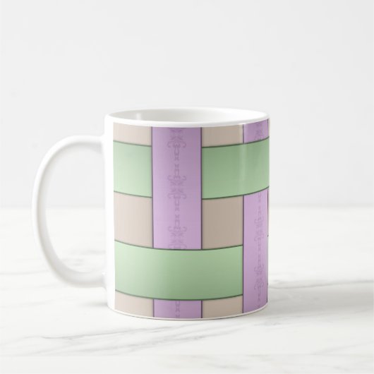 バスケット編み コーヒーマグカップ (左)