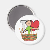 バスケット織りが大好き マグネット (正面/裏面)