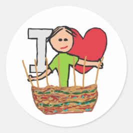 バスケット織りが大好き ラウンドシール
