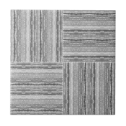 バスケット織りの手を描く タイル (正面)