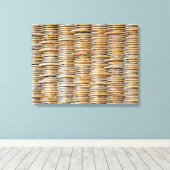 バスケット織りマクロ キャンバスプリント (インサイチュ (ウッドフロア))