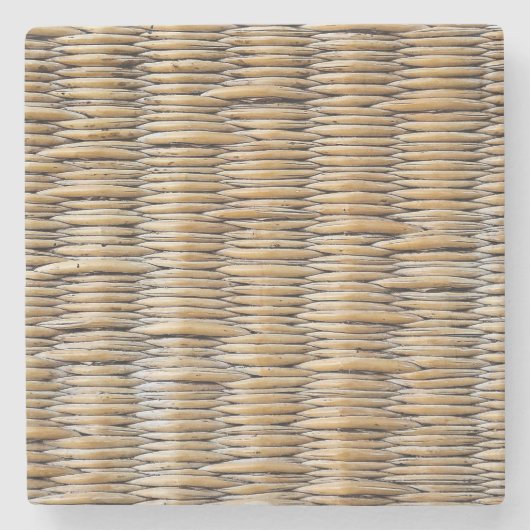 バスケット織りマクロ ストーンコースター (正面)
