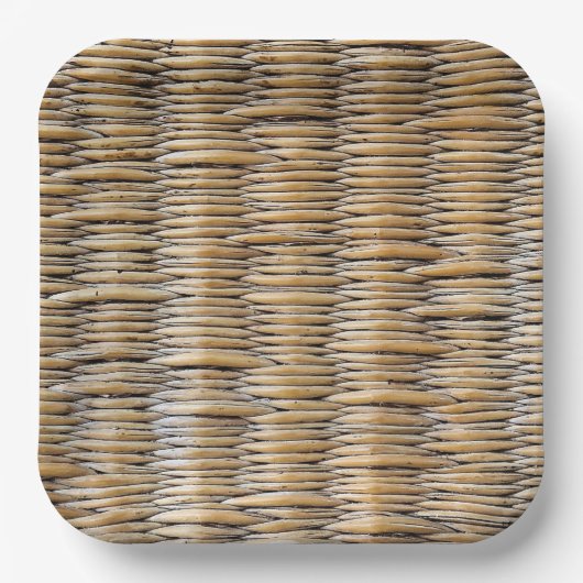 バスケット織りマクロ ペーパープレート (正面)