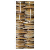 バスケット織りマクロ ワインギフトバッグ (正面)