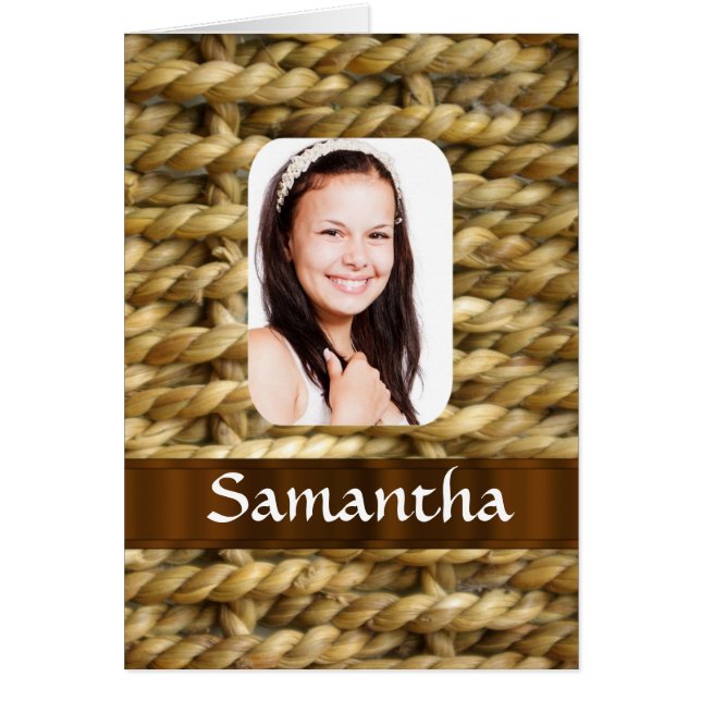 バスケット織り写真テンプレート (正面)