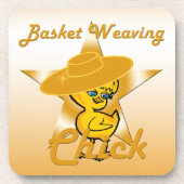 バスケット織り雛#10 コースター (正面)