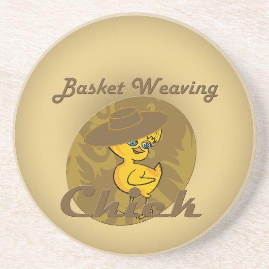 バスケット織り雛#6 コースター (正面)