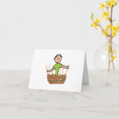 バスケット織り カード (黄色い花)