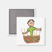 バスケット織り マグネット (正面/裏面)