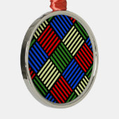 バスケット織り メタルオーナメント (右)