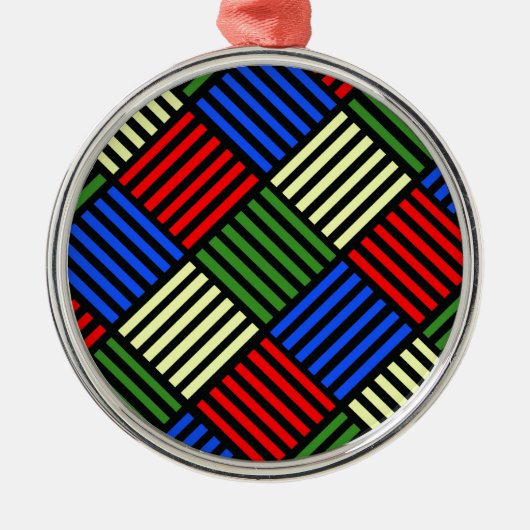 バスケット織り メタルオーナメント (正面)