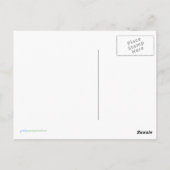 バスケット葉書を入れた男の子バニー ポストカード (裏面)