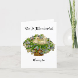 バスケット記念日のグリーティングカードにハト カード