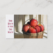 バスケット農業用のリンゴの名刺 名刺 (正面)