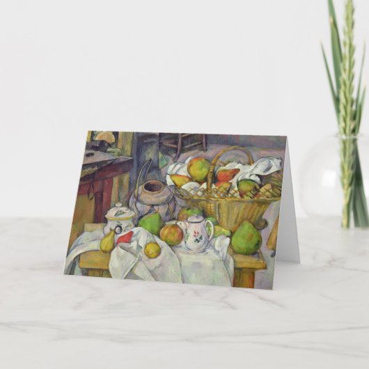 バスケット1888-90年が付いているポールセザンヌ|の静物画 カード (正面)