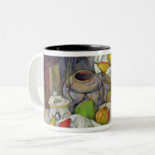 バスケット1888-90年が付いているポールセザンヌ|の静物画 ツートーンマグカップ (正面左)