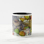 バスケット1888-90年が付いているポールセザンヌ|の静物画 ツートーンマグカップ (中央)