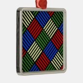 バスケット ウィーブ メタルオーナメント (右)