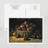 バスケット・オブ・りんご，ヴァン・ゴッホファインアート ポストカード (正面/裏面)