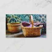 バスケット(編み物付) – プラチナ仕上げ 名刺 (裏面)