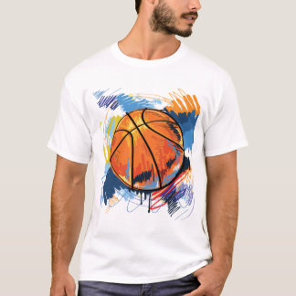 バスケッパーソナライズされたトドードルイラストレーションTシェル Tシャツ