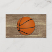 バスケッパーソナライズされたトボールウッドフロア 名刺 (裏面)