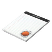 バスケッパーソナライズされたトボールギフトアイディア ノートパッド (回転)