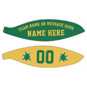 バスケッパーソナライズされたトボールグリーンと金ゴールド バスケットボール (パネル)