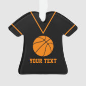バスケッパーソナライズされたトボール用ジャージー名前をカスタムするの飾り オーナメント (正面)