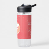 バスケッパーソナライズされたトル名パーソナライズされた番号 ウォーターボトル (左面)