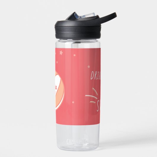 バスケッパーソナライズされたトル名パーソナライズされた番号 ウォーターボトル (左面)