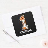 バスケッパーソナライズされたトル番号1 スクエアシール (封筒)