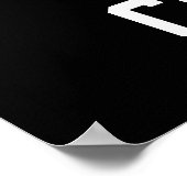 バスケッパーソナライズされたトル番号5 ポスター (角)