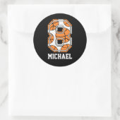 バスケッパーソナライズされたトル番号8 ラウンドシール (バッグ)