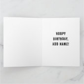 バスケッパーソナライズされたトル誕生日 カード (内部)