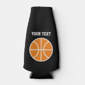 バスケッパーソナライズされたト付きビークールルボトル ボトルクーラー (正面)