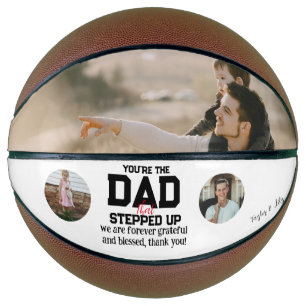 バスケッパーソナライズされた素朴トボール写真コラージュ バスケットボール