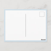 バスケッモダントボールフォト誕生日ありがとう ポストカード (裏面)