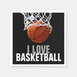 バスケッユニークモダントルパーティーが大好き スタンダードカクテルナプキン