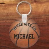 バスケッ与えトケットキーチェーンを上げない キーホルダー (正面)