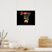 バスケッ与えプのポスターをやる気を起こさせる使わない ポスター (キッチン)