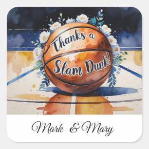 バスケッ感謝していプチームSlam Dunk スクエアシール