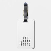 バスケッ最高のトルの得点選手 ラゲッジタグ (裏面縦)